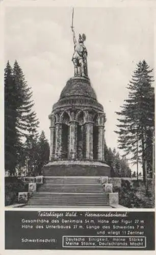 Detmold - Hermannsdenkmal - Teutoburger Wald - 1952