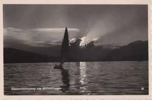 Österreich - Österreich - Millstätter See - Sonnenuntergang - ca. 1960