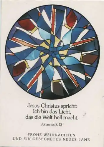 Jesus Christus spricht Johannes 8, 12