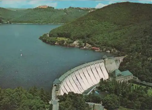 Edersee - Stützmauer u. Schloß Waldeck - ca. 1975