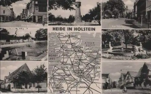 Heide - u.a. Altes Rathaus - 1963