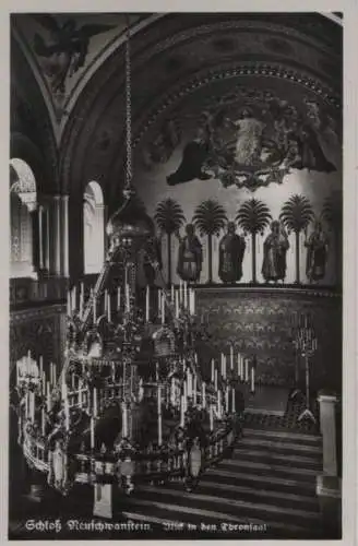 Schwangau Neuschwanstein - Blick in den Thronsaal - ca. 1955