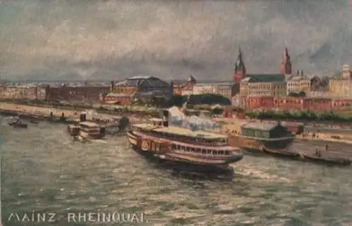 Mainz - Rheinquai - ca. 1930