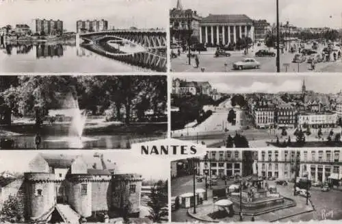 Frankreich - Frankreich - Nantes - 6 Teilbilder - ca. 1955