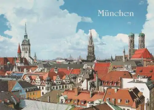 München - Altstadt mit Peterskirche - ca. 1985