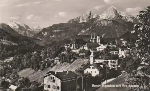 Berchtesgaden mit Watzmann - 1958