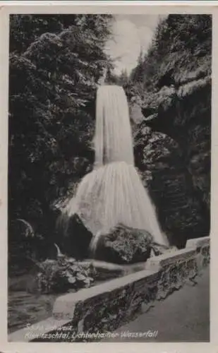 Sächsische Schweiz - Kirnitzschtal, Lichtenhainer Wasserfall - ca. 1935