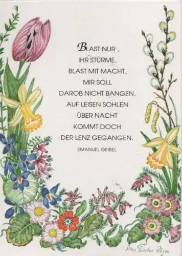 Sinnspruch Geibel Sonderstempel