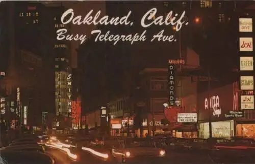 USA - USA - Oakland - Busy Telegraph Ave. - 1972