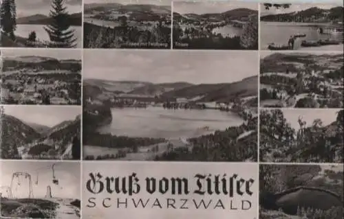 Titisee - 11 Teilbilder - ca. 1960