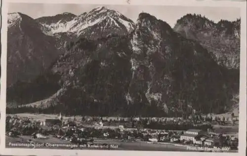 Oberammergau - mit Kofel und Not - ca. 1955