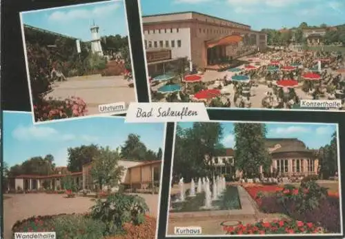 Bad Salzuflen - Uhrturm, Konzerthalle, Wandelhalle, Kurhaus - ca. 1965