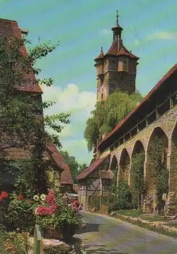 Rothenburg - Wehrgang beim Klingentor - 1970