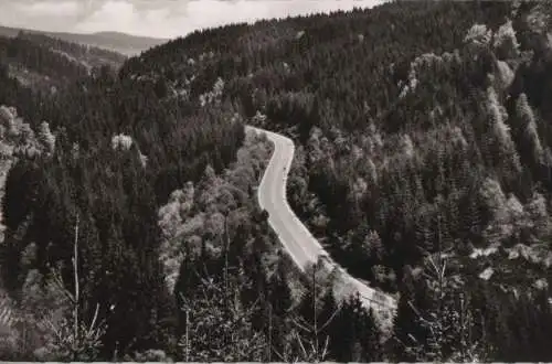 Fichtelgebirgsstraße - Partie am scharfen Eck - ca. 1960