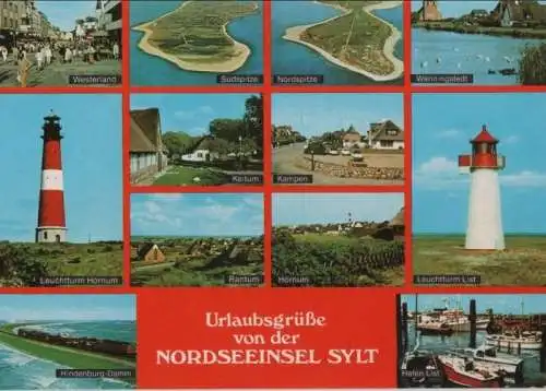 Sylt - u.a. Westerland - ca. 1985