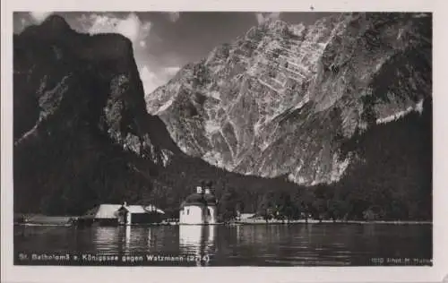 Schönau - St. Bartholomä - Königssee - ca. 1955