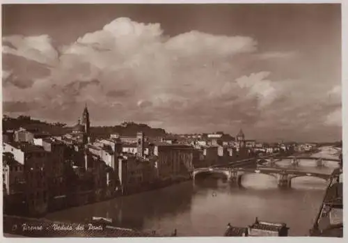 Italien - Italien - Florenz - Firenze - Veduta dei Ponti - ca. 1955