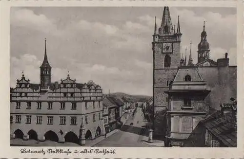 Leitmeritz - Stadtkirche und altes Rathaus - 1941