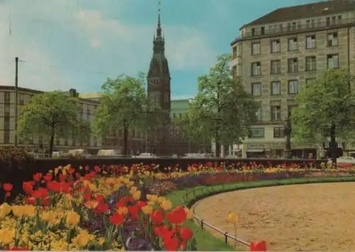 Hamburg - Jungfernstieg und Rathaus - ca. 1980