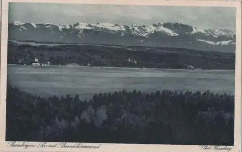 Starnberger See - mit Benediktenwand - 1938