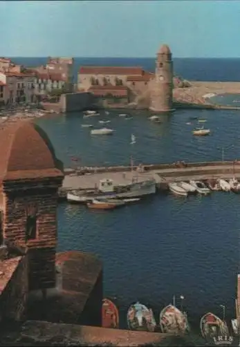 Frankreich - Frankreich - Collioure - Eglise, plage et le port - ca. 1985