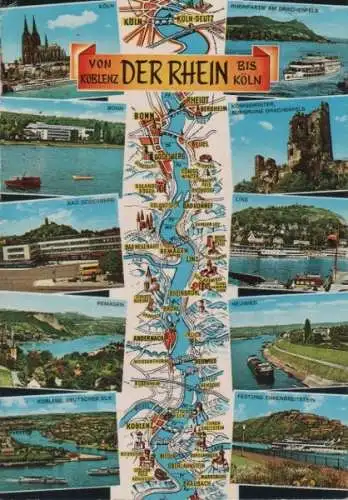 Rhein - u.a. Königswinter, Drachenfels - 1975