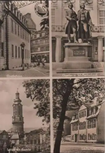 Weimar - u.a. Goethe- und Schillerdenkmal - 1965