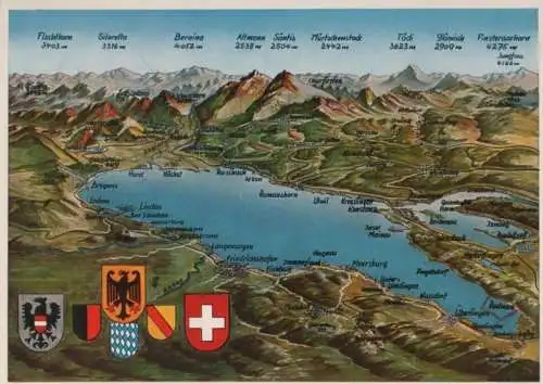 Bodensee - Übersicht - ca. 1975