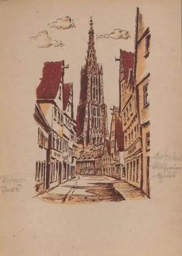 Ulm - Walfischgasse - ca. 1950