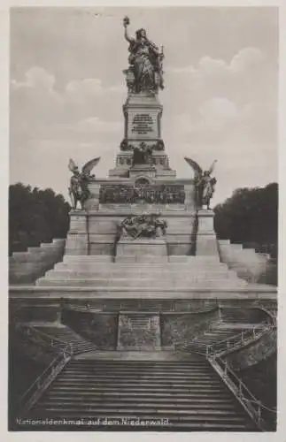 Rüdesheim - Nationaldenkmal auf dem Niederwald - ca. 1945