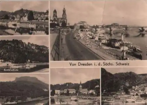 Dresden - bis zur Sächsischen Schweiz - ca. 1970