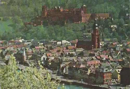 Heidelberg - Blick auf Stadt und Schloss - 1979