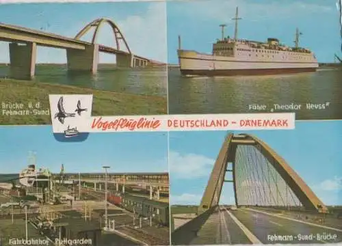 Burg - Vogelfluglinie u.a. Fehmarn-Sund-Brücke - ca. 1975