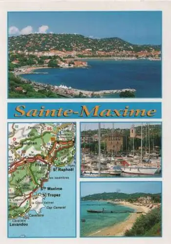 Frankreich - Sainte-Maxime - Frankreich - 3 Bilder und Landkartenbild