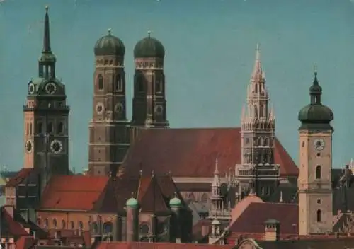 München - St. Peter, Dom und Rathaus - 1969