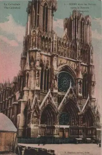 Frankreich - Frankreich - Reims - La Cathedrale - ca. 1920