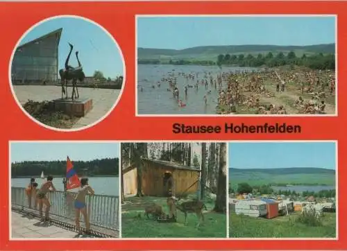 Stausee Hohenfelden - u.a. Kranichplastik - 1990