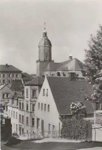 Annaberg-Buchholz - Blick auf die St. Annenkirche von der großen Sommerleite - 1980