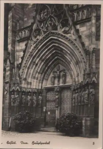 Erfurt - Dom, Hauptportal - ca. 1940