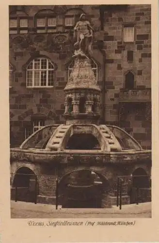 Worms - Siegfriedbrunnen - ca. 1935