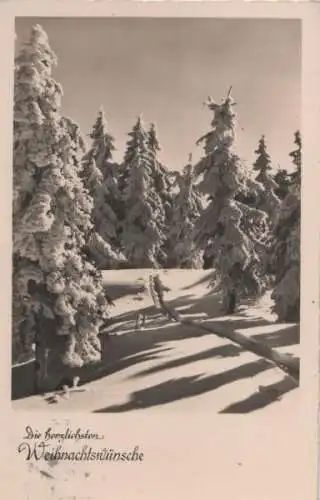 Herzliche Weihnachtswünsche - Winterlandschaft