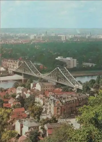 Dresden - Blick zum Blauen Wunder - 1989