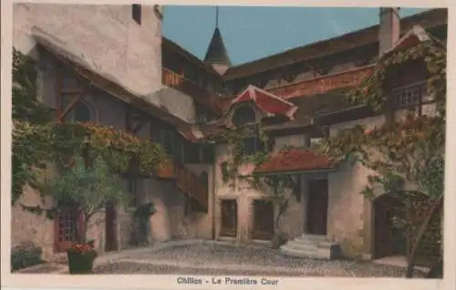 Schweiz - Schweiz - Chillon - La Premiere Cour - ca. 1950