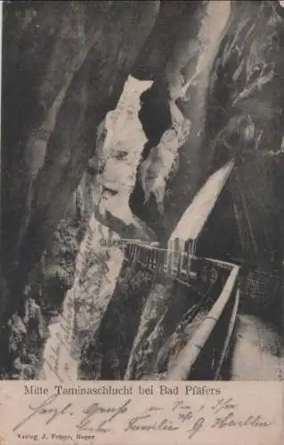 Schweiz - Schweiz - Bad Pfäfers - Taminaschlucht - 1904