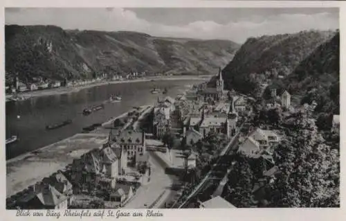 St. Goar - Blick von Burg Rheinfels - 1950