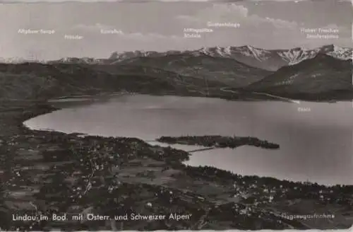 Lindau - mit Österreichischen und Schweizer Alpen - 1956