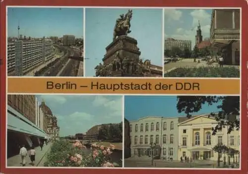 Berlin, Ostteil - u.a. Blick von Rathauspassage - 1988