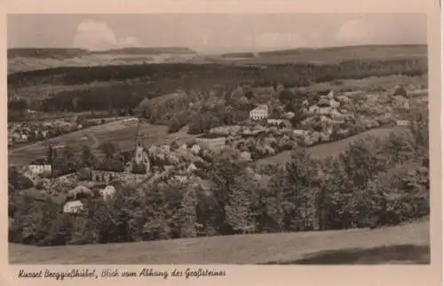 Berggießhübel - Blick vom Abhang des Großsteines - 1955