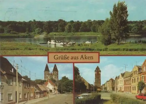 Aken - u.a. Elbfähre - 1989