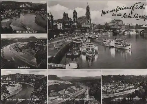 Sächsische Schweiz - mit der Weißen Flotte - 1972